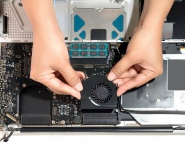 Replace laptop indoor cooling fan