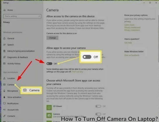 How To Turn Off Camera On Laptop fix 4